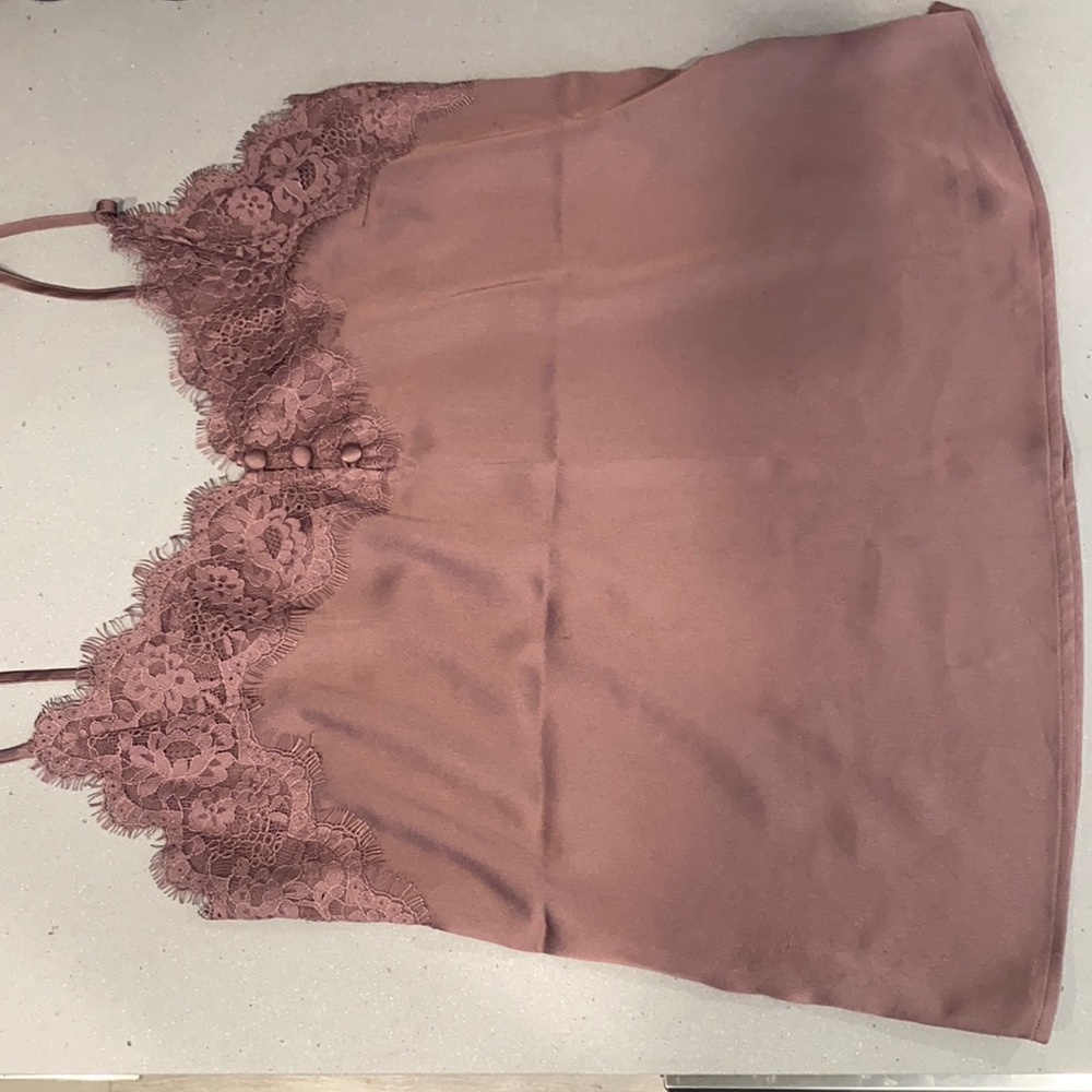 Abercrombie lace trim tank